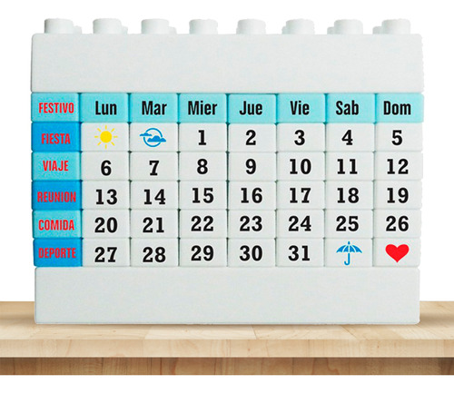 Calendario Armable E Infinito De Escritorio