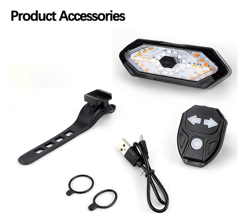 Luz Trasera De Bicicleta Con Carga Usb, Luz Nocturna, Luz De