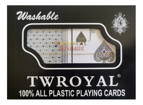 Juego De Mesa Naipes (inglés)  Royal 100% Plástico Lavable