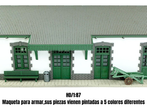 Estación De Pueblo Gral Madariaga Ho 1/87 Para Armar
