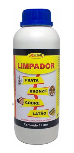 Limpador Limpa Pratas Bronze Cobre Latão Allchem 1 Litro Pro