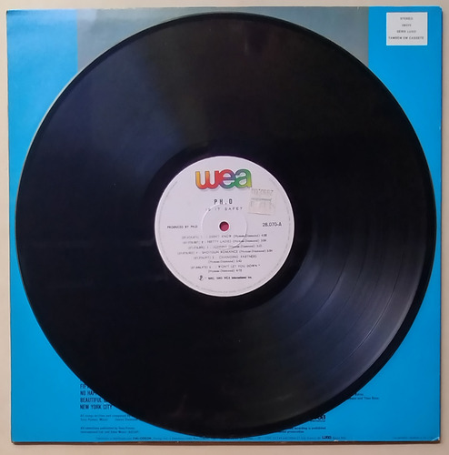 Lp Phd Is It Safe? Jim Diamond I Wont Let You Down 83 Vinil (Usado)