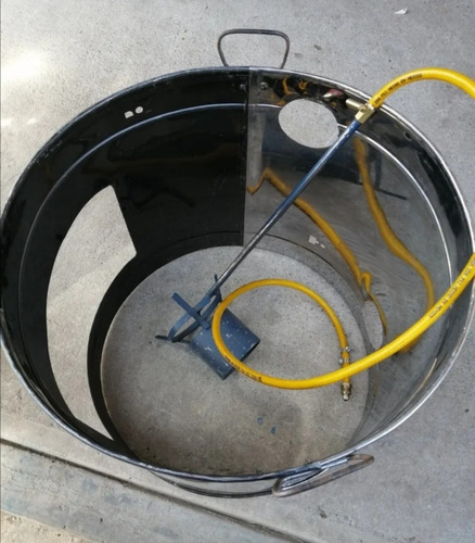 Imagen 1 de 2 de Base Para Cazo Del #70 De Acero Inoxidable Con Quemador