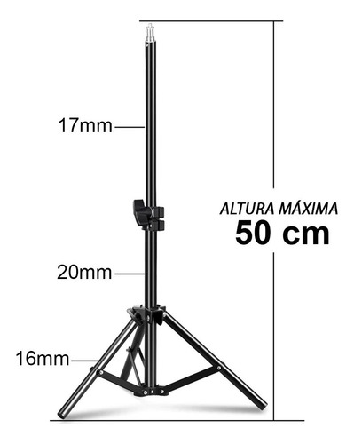 1 Mini Tripié De Mesa Chico Para Aro De Luz Ring 50cm