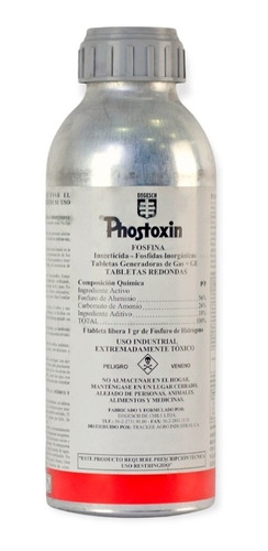 Imagen 1 de 2 de Fosfuro De Aluminio Phostoxin Fosfina 