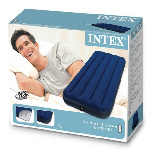 Colchon Inflable Single 191x76x22 Air Lock Individual Intex