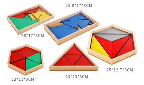 Rompecabezas De Geometría De Madera, Coordinación