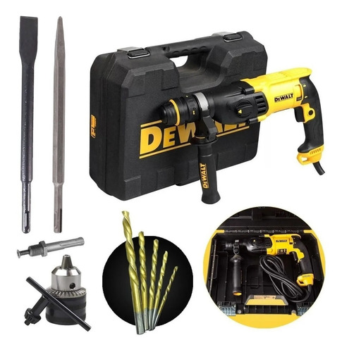 Imagem 1 de 5 de Martelete Combinado Sds 800w D25133k Dewalt + Kit Completo