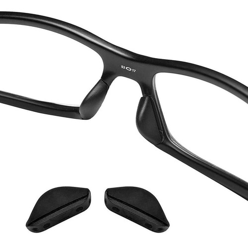 Almohadilla nasal de goma para Oakley Crosslink Frame, color del marco: negro