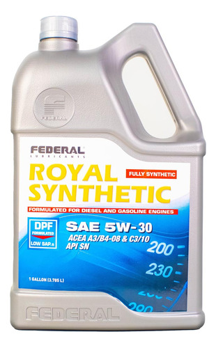 Aceite Motor Federal Royal 5w30 4 Lts Dpf