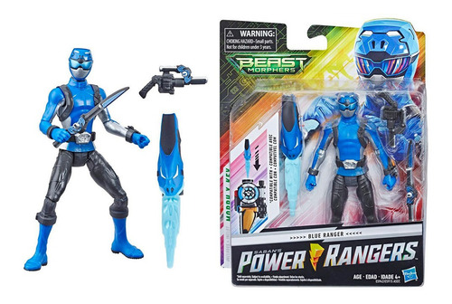Blue Ranger Power Rangers Figura Hasbro Beast Morphers Nuevo