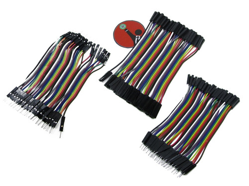 Pack 120 Cables 10cm Protoboard Dupont Arduino