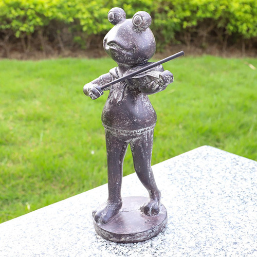Estatua De Rana De Jardín, Figura Decorativa De Resina Para