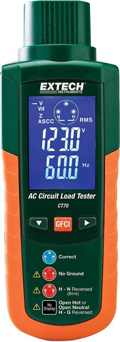 Extech Ct80 Comprobador De Carga De Circuito Ac Con Gfci/afc