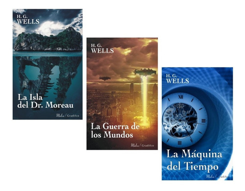 Pack 3 Libros H. G. Wells - Gradifco 