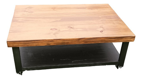 Mesa Ratona En Hierro Y Madera Estilo Industrial 