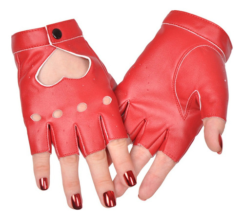 Guantes De Piel Sintética De Cinco Dedos For Niña, For Esp Y