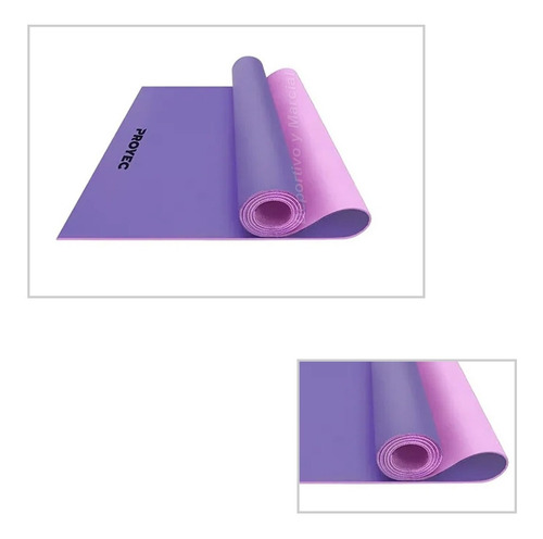 Imagen 1 de 10 de Colchoneta Mat Yoga Pvc Premium + Vinilo 6 Mm Proyec Cuotas
