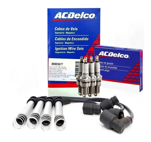 Kit Cables + Bujias Gm Acdelco Corsa Classic 1.4 2014