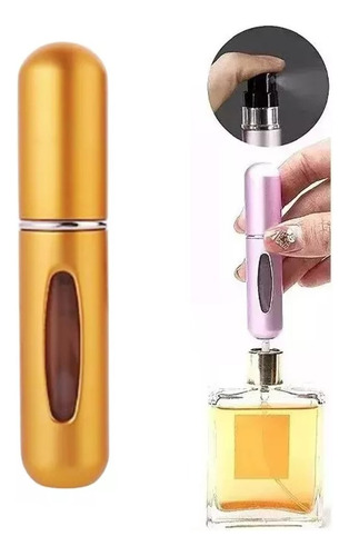 Mini Perfumero Portátil Recargable 5ml Atomizador Colores