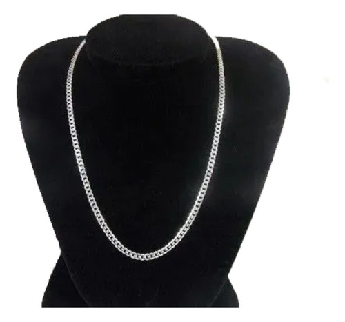 Corrente Masc Italiana Grumet Prata 925 70 Cm 4mm + Pulseira