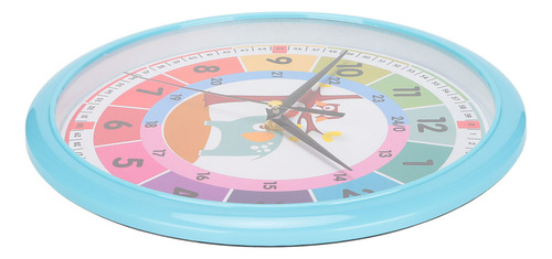 Relógio De Parede Plastic Cartoon Colorful Quartz Time