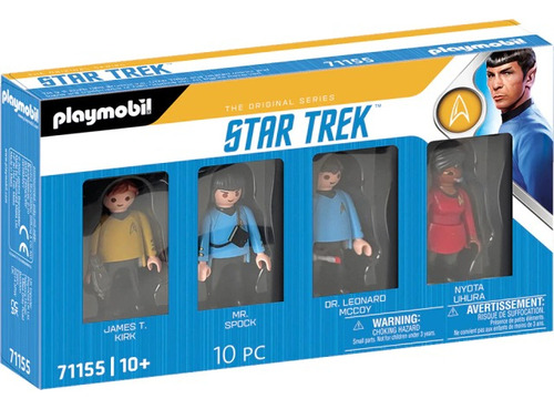 Set Figuras Playmobil Star Trek 71155 4 Personajes Pg