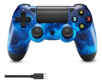 Comprar Control Inalámbrico Games Compatible Con PS4 PS3 y PC Joystick Mando De Juegos con doble vibración control de movimiento de 6 ejes Color Azul Chengdao
