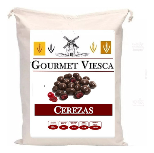 5 Kg Cereza Deshidratada Cubierta Chocolate Semiamargo