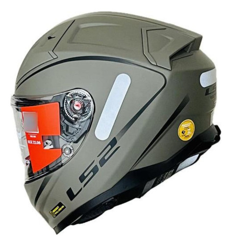 Capacete Ls2 Ff811 Vector 2 Tricomposto Monocolor Sand Bege