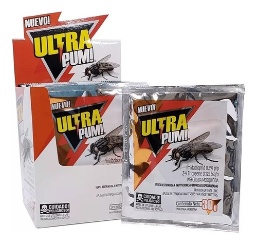 18 X Insecticida Mosquicida Moscas Ultra Pum Sobre X 30 G