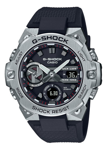 Reloj G-shock Gst-b400-1a Resina/acero Hombre Plateado