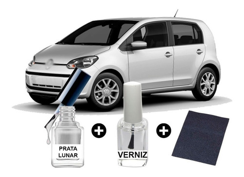 Tinta Tira Risco Automotiva Vw Up Lunar Prata