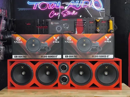 Paquete Open Show Krack Audio Cajon + Km-804 Fnx + Tweeters