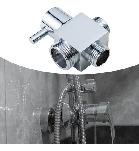 Accesorios De Válvula Desviadora De Cabezal De Ducha Plata
