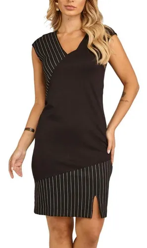 Vestido Curto Feminino Risca De Giz 222093 Parcelamento sem juros