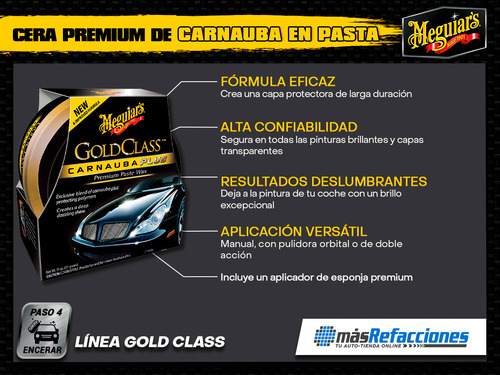 Cera Pasta Gold Class Carnauba Paste Wax G7014 Meguiars