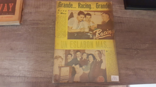 Revista Racing N° 275 1948