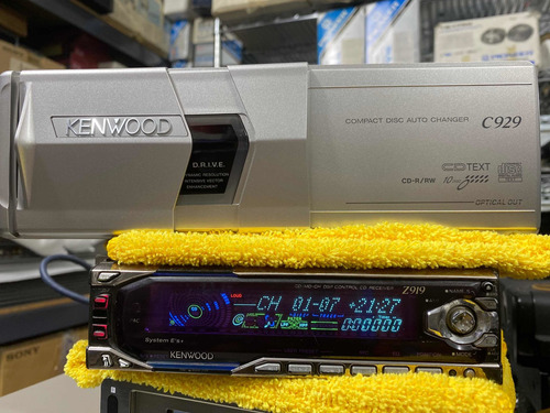 Autoestereo Kenwood Z919 Y Caja De Discos C929 Digital