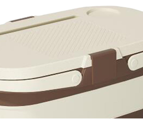 Cesta De Picnic Plegable Con Tapa Y Mesa De Café Con Leche