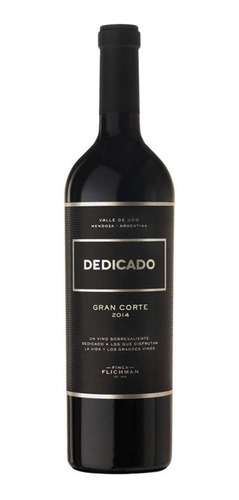 Pack De 12 Vino Tinto Dedicado Gran Corte Finca Flichman 750