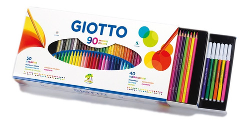 Set 90 Lápices Giotto (40 Turbo Color + 50 Stilnovo)