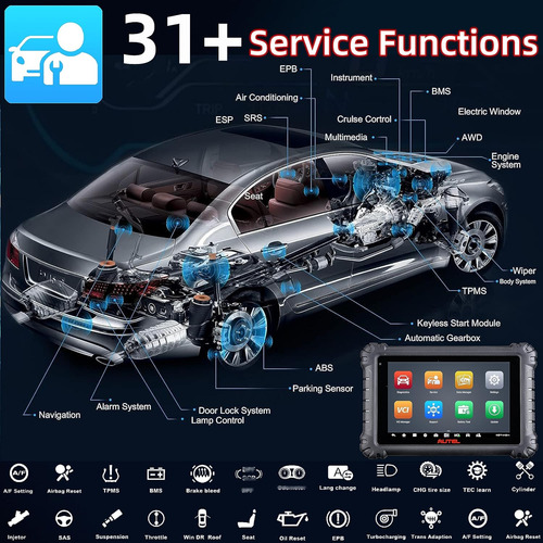 Autel Maxisys Ms906 Pro Obd2 Tool De Escaneo, Con Caracterís