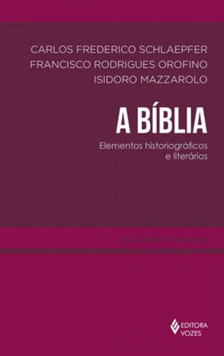 A Bíblia: Elementos Historiográficos E Literários, De Mazzarolo, Isidoro. Editora Vozes, Capa Mole, Edição 1ª Edição - 2019 Em Português