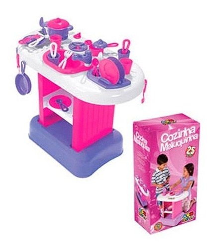 Cocina Maluquita Infantil Juguete Nena Oficio 25 Piezas 