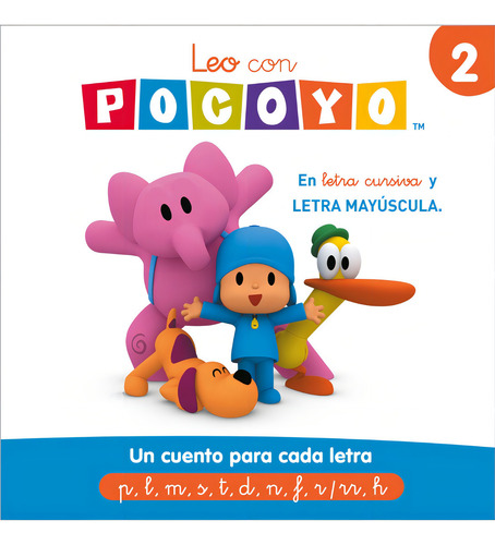Pocoyó. Lectoescritura 2 - Leo con Pocoyó. Un cuento para cada letra: p, l, m, s, t, d, n, f, r/rr, h: En letra ligada y LETRA MAYÚSCULA, de ANIMAJ. Pocoyó. Lectoescritura Editorial ALTEA INFANTIL, tapa blanda en español, 2023