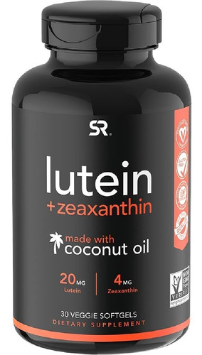 Luteína + Zeaxantina 20 Mg Sports Research 30 Capsulas