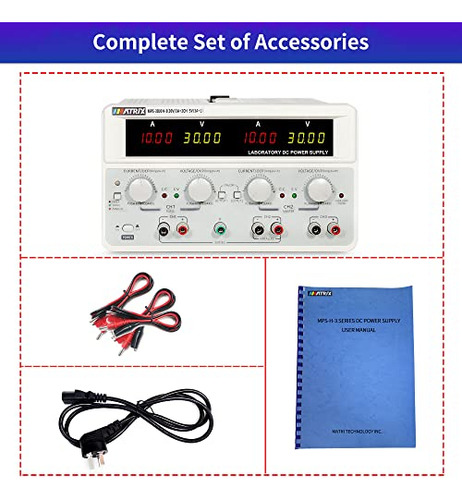 Fuente De Alimentación Dc Variable 30v 10a - Pantalla De 4