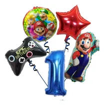 Comprar Set  Globos Mario Bross  Joystick Gamer Videojuegos
