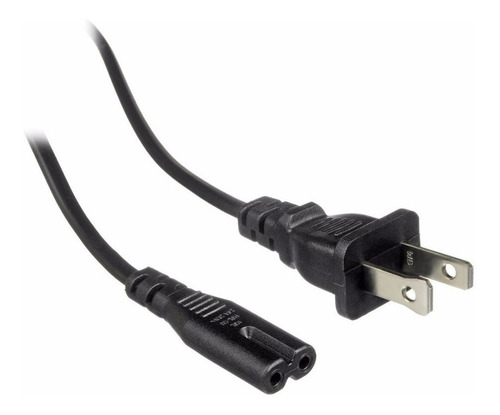 Imagen 2 de 3 de Cable Poder C7 Tipo 8 Para Tv Impresora Radio Dvd 1.8mts